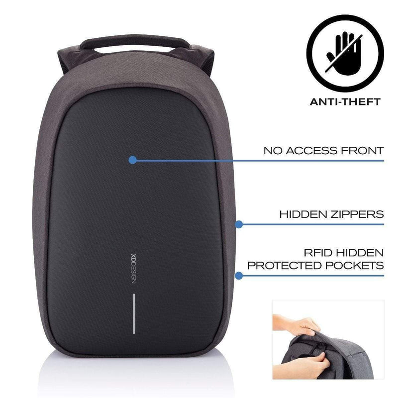 XD Design Bobby Hero XL 17" Anti - theft Laptop Backpack - Navy - Love Luggage